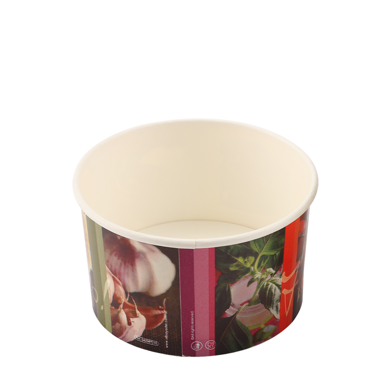 4oz Sturdy et durabile Ice Cream Paper Cucurbitulae