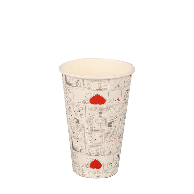 8oz Waterproof Single Wall Hot paper scyphi